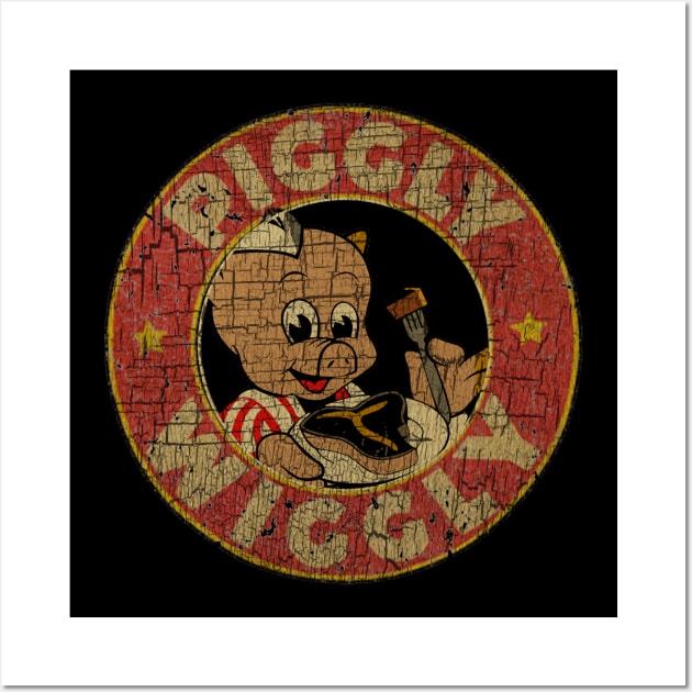 Vintage Piggly The Meat Wall Art by misuwaoda